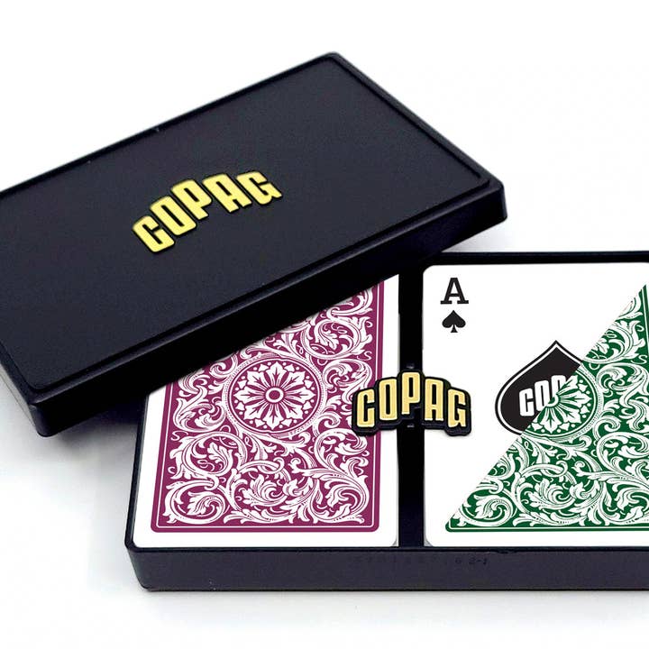 1546 100% Plastic Standard Size Regular Index Burgundy/Green for wholesale by Copag