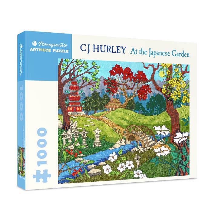 Pomegranate - Wholesale Puzzle - Adult - CJ Hurley: At the Japanese Garden 1000-Piece Jigsaw Puzzle