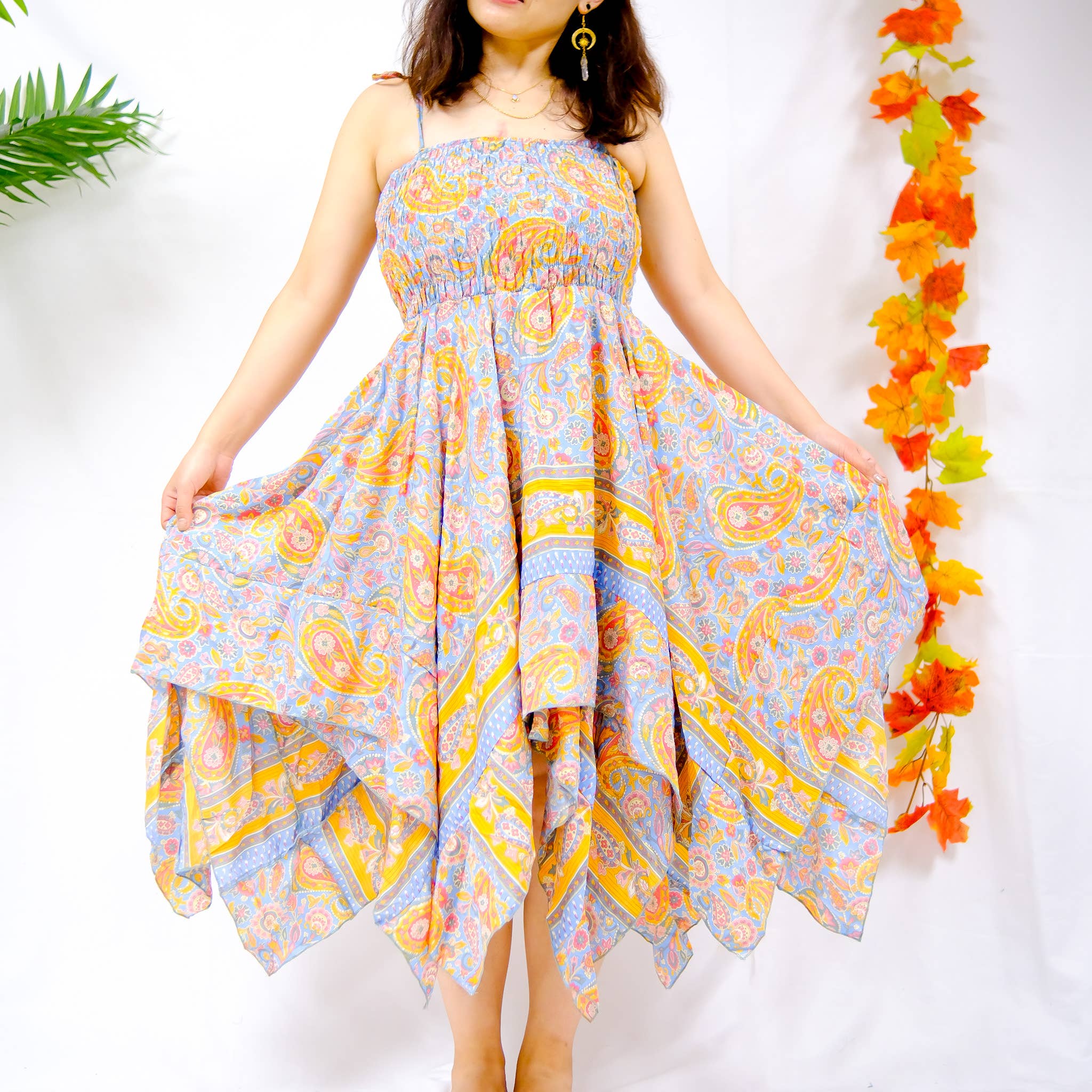 Karma Nepal Crafts – Vestido - Mulher por atacado – Vestido Pixie Boho13