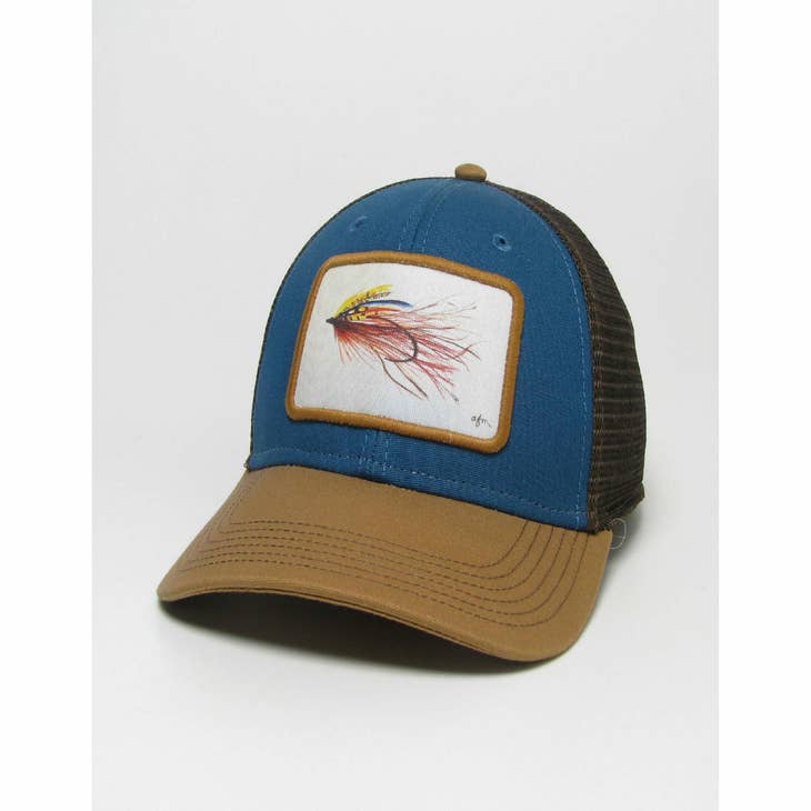 Wholesale Streamer Fly Mid-Pro Trucker Hat in Marine Blue/Camel/Brown for  your store - Faire