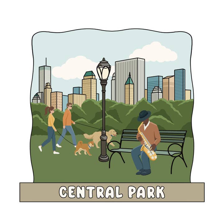 Sheep Meadow - 3D Wooden Souvenir Magnet - 10 pcs for wholesale by Gifty Studio