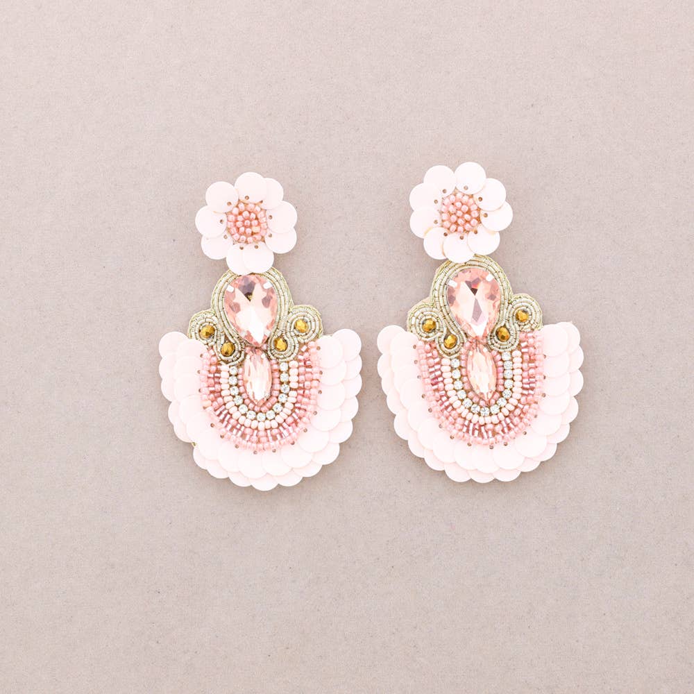 Sonata - Wholesale Dangle Earrings - SEQUIN BEADS EARRINGS2