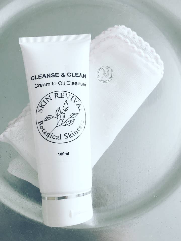 Cleanse & Clean x2 Muslin Cloths for wholesale by Skin Revival Botanicals