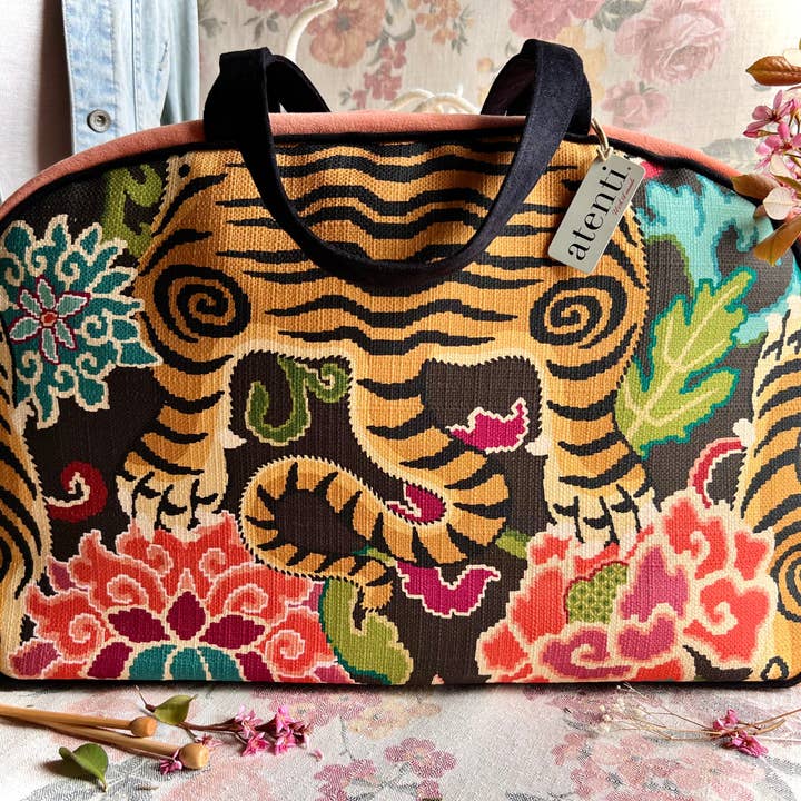 Atenti - Venta al por mayor Bolsa de viaje - Mujer - Le Tigre Overnighter-Atenti USA hecho a mano, bolso de fin de semana, bolsa de viaje11