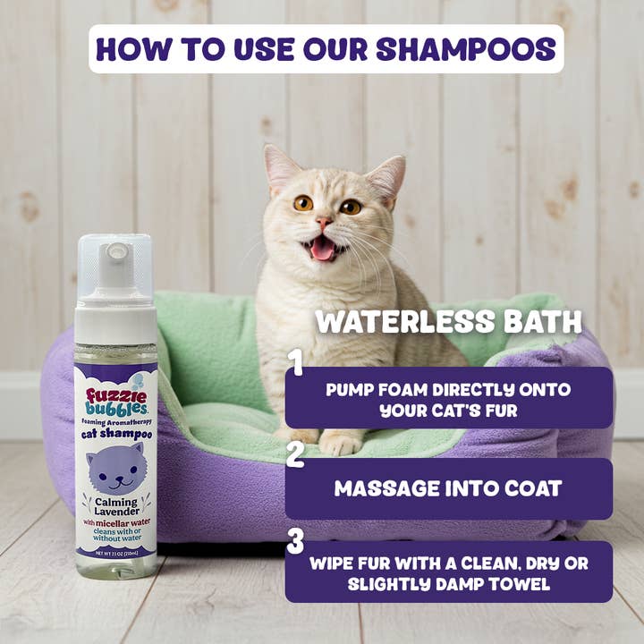 Jojo Modern Pets - Wholesale Pet shampoo – Dog - Calming Lavender Foaming Aromatherapy Cat Shampoo3