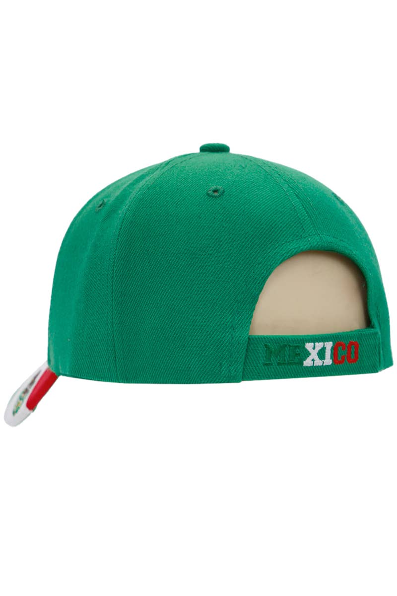 Cap Zone - Wholesale Baseball Cap - Unisex - Mexico Logo Flag Embroidered Acrylic Baseball Cap15