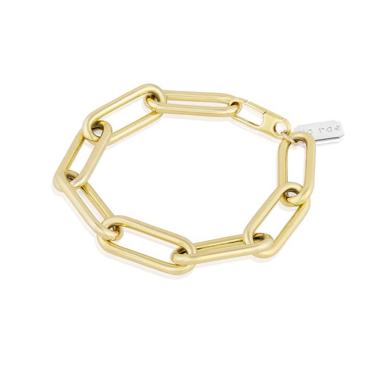 chunky bracelet | heavy paperclip for wholesale by Ela Rae Jewelry Llc.
