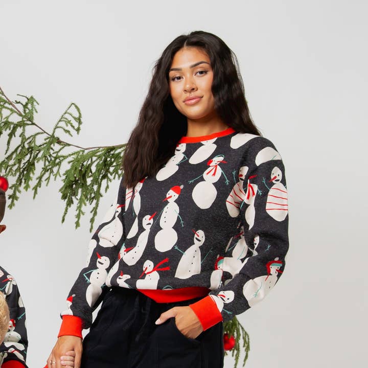 Camisola Unissexo para Adulto - Bonecos de Neve por atacado de RAGS