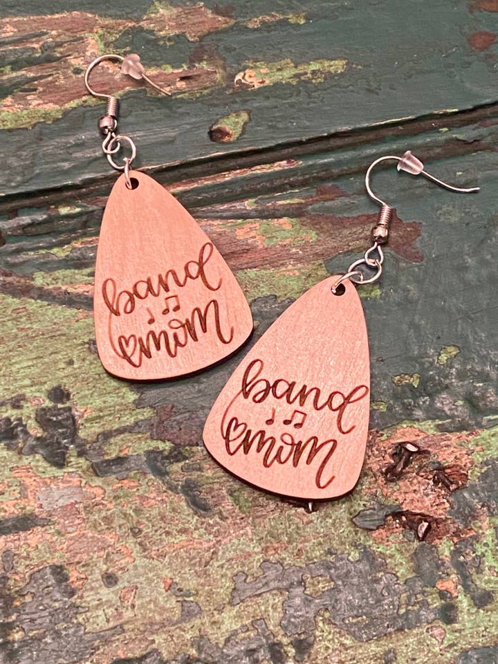 band mom earrings for wholesale by Suchfungoods