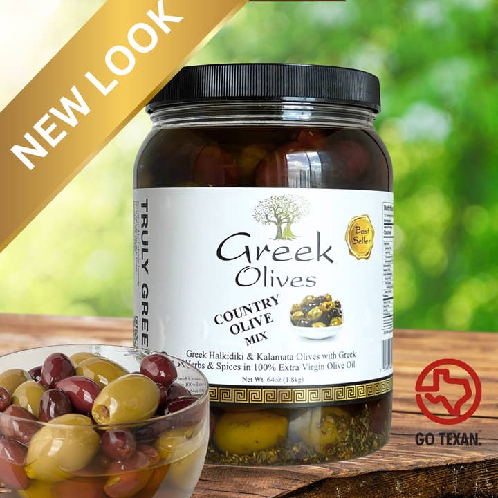 Lakonia Imports, Inc. - Wholesale Olives - Greek Country Olive Mix – 1/2 gallon4