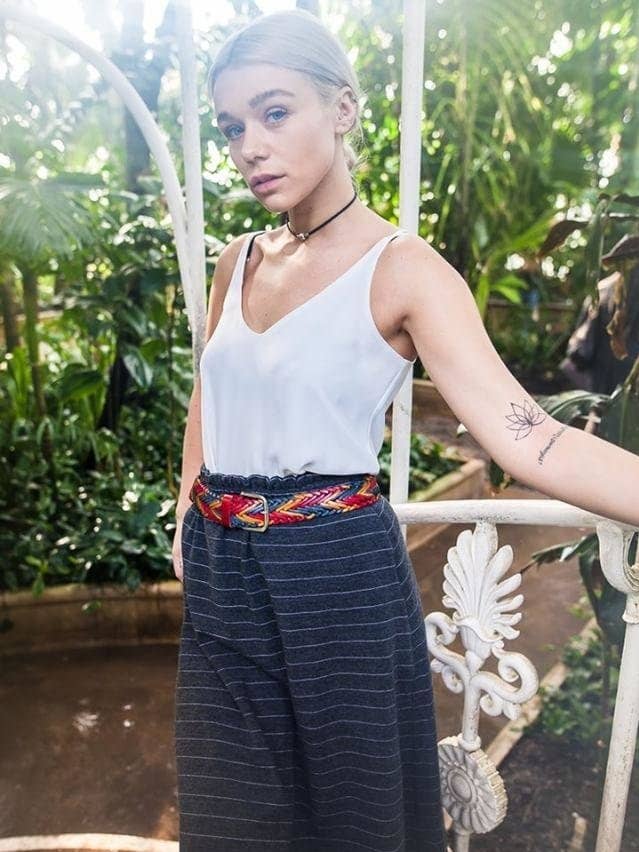 Fern - Saia Midi para mulheres, cinza por atacado de Madia & Matilda