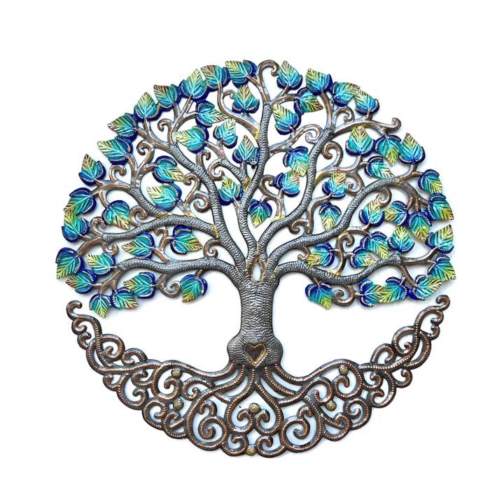 XL Lebensbaum em Blautönen with Herz por atacado de Our Market