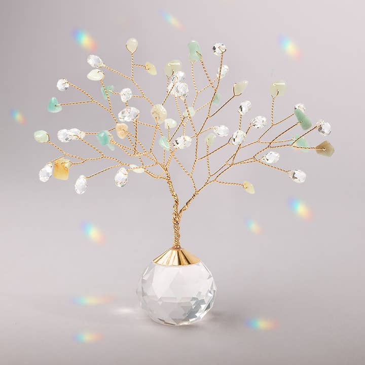 Suncatcher Tree of Life - Amazonite/Courage/Gold for wholesale by Scout Curated Wears