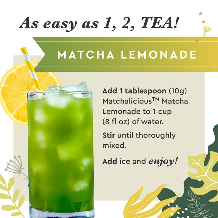 360 Nutriton - Wholesale Powdered Health Drink - Matchalicious Matcha Lemonade Drink Mix 6 oz
