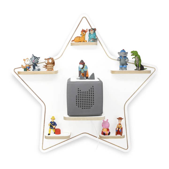 Estantería adecuada para el Toniebox, por ejemplo, para colgar con forma de estrella para venta al por mayor de stadtecken