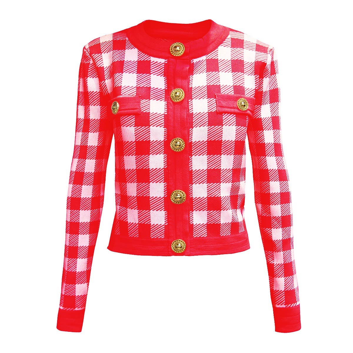 Productseeker - Wholesale Cardigan - Women's - JK071 Chic Plaid Cardigan Jacket - Autumn Essential2