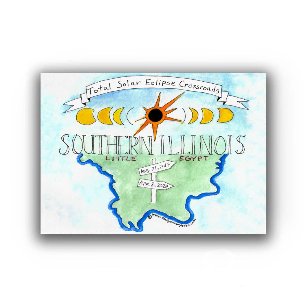 Emily Drew Yates Art & Illustration - Wholesale Postcard - Postcards - Watercolor Calligraphy Maps - 31 Maps6