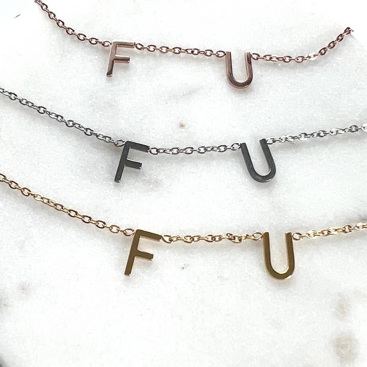 Royce and Oak - Wholesale Pendant/Charm Necklace - F U Necklace6