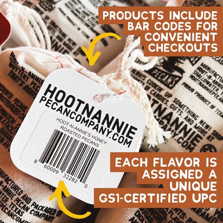 Hoot-n-Annie Pecan Company - Wholesale Nuts - Coconut-Rum Candied Pecans | Annie's 'Nanner Colada | 5 oz.4