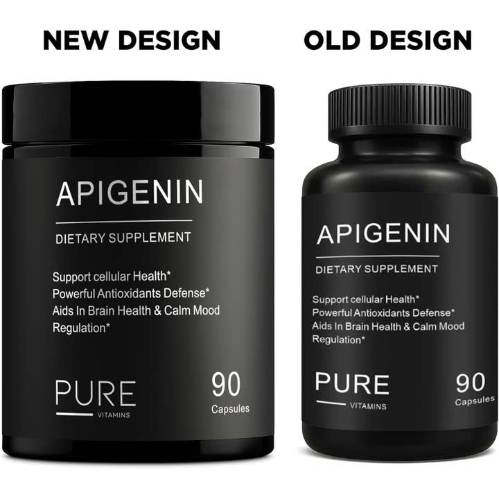 pure Vitamins - Wholesale Oral Supplement/Vitamin - Pure Vitamins Apigenin, 50mg per Serving - 90 Capsule1