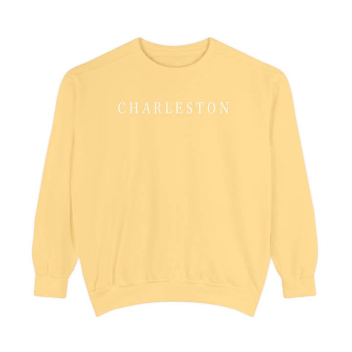 CHARLESTON SKYLINE (Butter) - Comfort Colors Rundhalsausschnitt für den Großhandel von Rebecca Illustrated