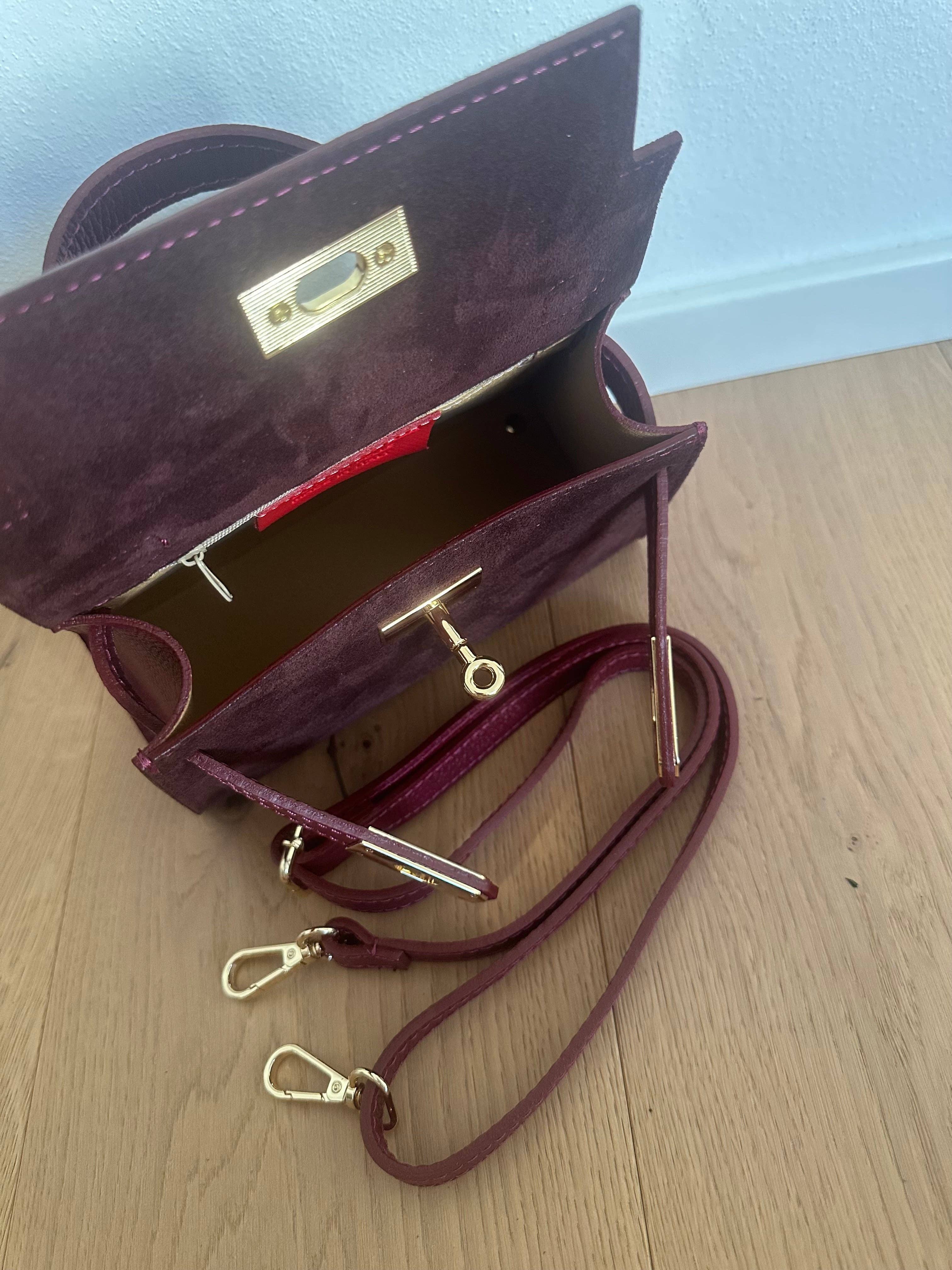 Zhade – wholesale Top handle bag – women's – MINI K- suede5