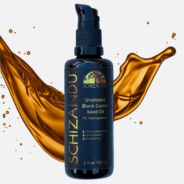 Highest Strength Black Cumin Seed Oil, 7% Thymoquinone (NEW) for wholesale by Schizandu Organics