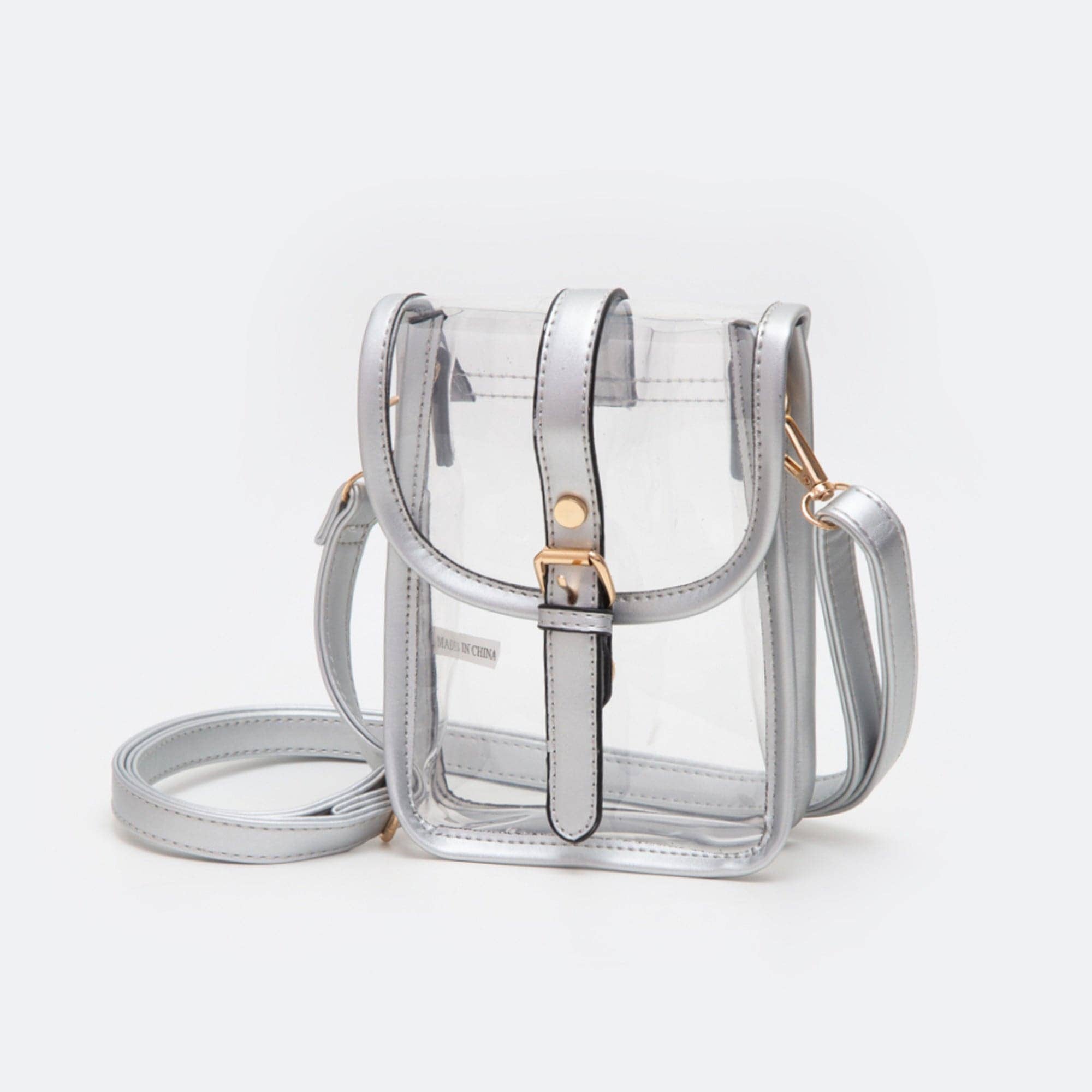 MiMi Wholesale - Wholesale Crossbody Bag - Women's - TG10608 Game Day Clear Buckle Strap Mini Crossbody Bag12