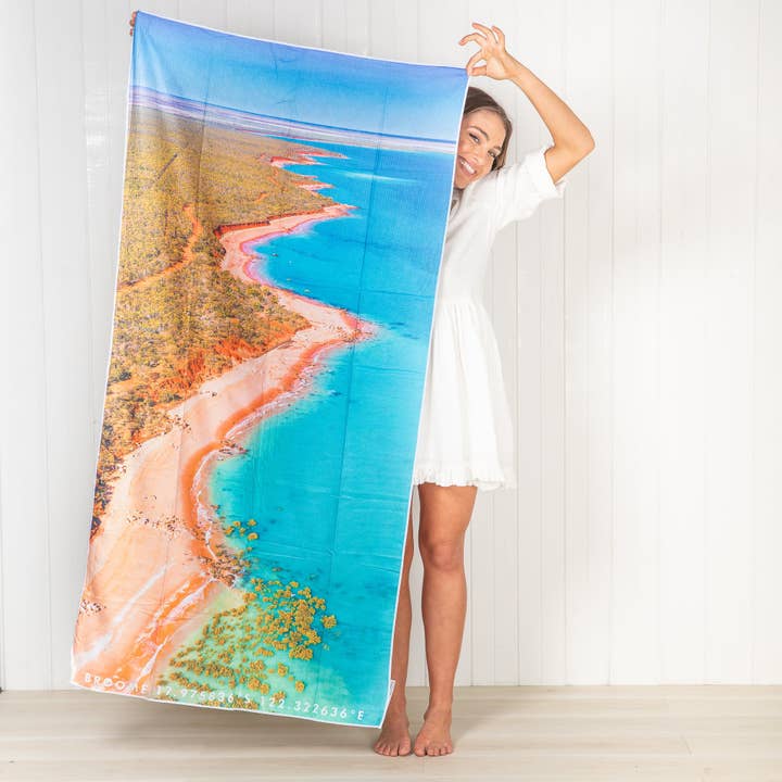 Toalha de praia Broome Bloom por atacado de Destination Label