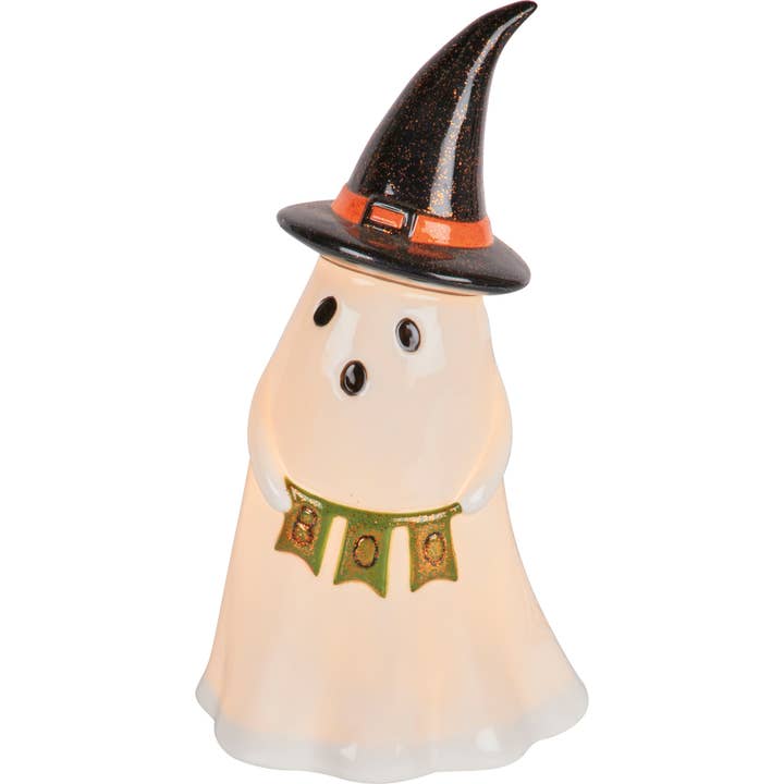 Lighted Witch Ghost Figurine for wholesale by Primitives by Kathy
