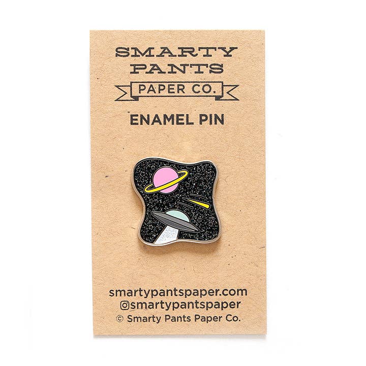 Smarty Pants Paper - Wholesale Lapel Pin/Button - UFO Pin1
