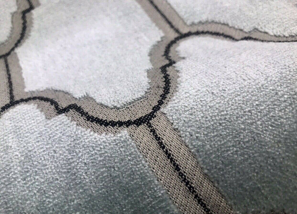 Fancy Styles Fabric – wholesale Tygrulle – Ny! Italiensk burnout geometrisk sammetstyg - möbeltyg, fransk ljusblå2