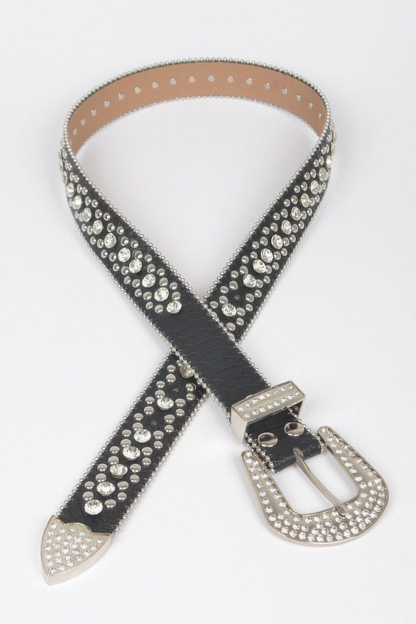 CC Wholesale Clothing - Wholesale Belt - Women's - Studded Rhinestone Belt5