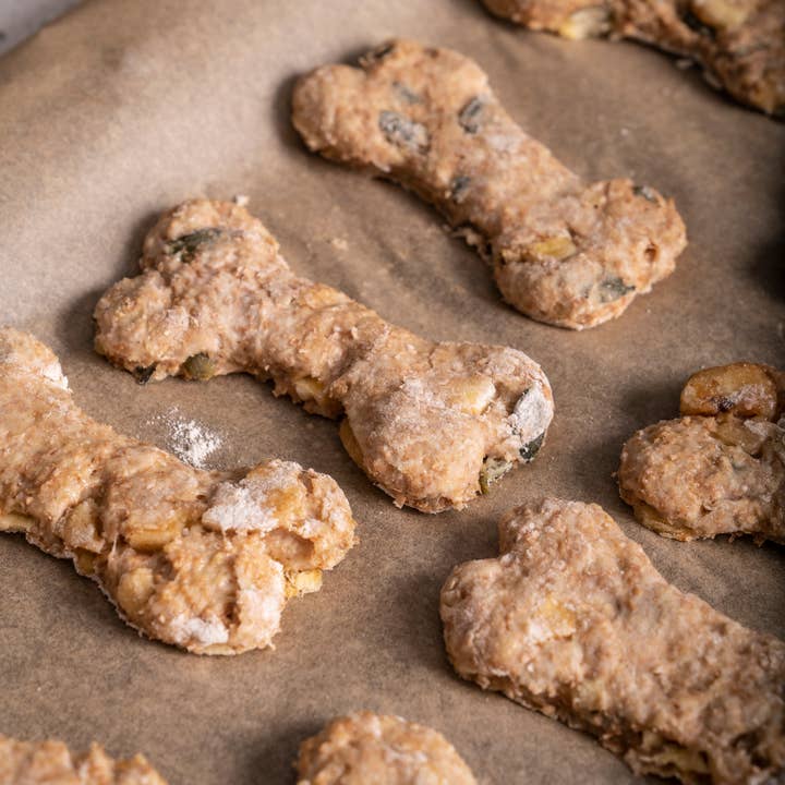 The Bottled Baking Co. - Wholesale Pet Treats - Dog - Doggy Baking Co Banana & Pumpkin Seed Biscuit Mix
