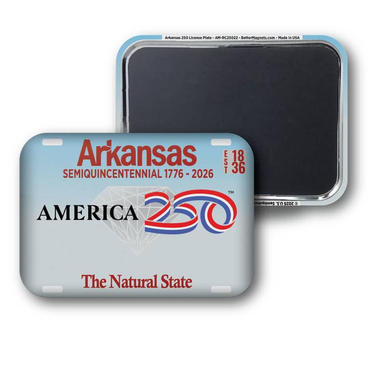 Plaque d'immatriculation Arkansas 250 pour la vente par BetterMagnets.com by Design Studio 88 Inc