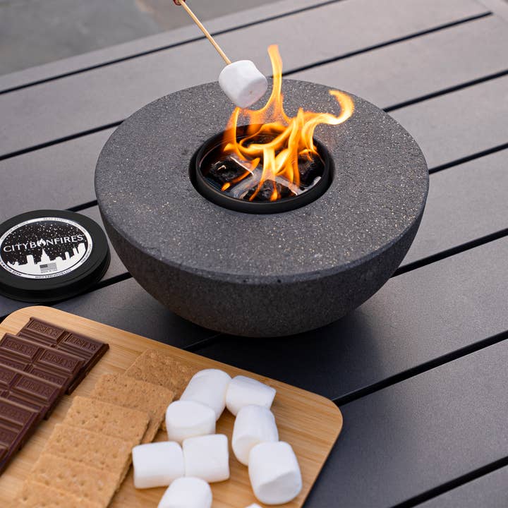 City Bonfires - Portable Fire Pits – wholesale Eldstad – Betong Semi-Round Fire Pit