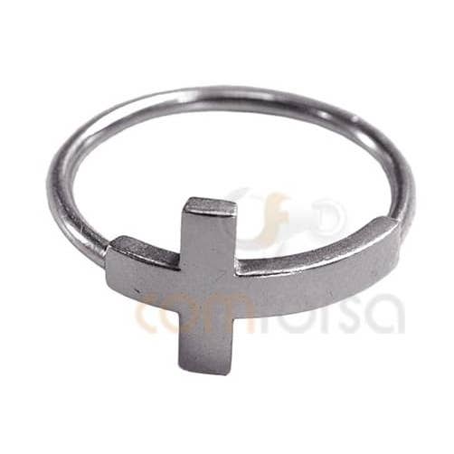 Sterling Silver 925 Cross Ring for wholesale by COM FORSA SL