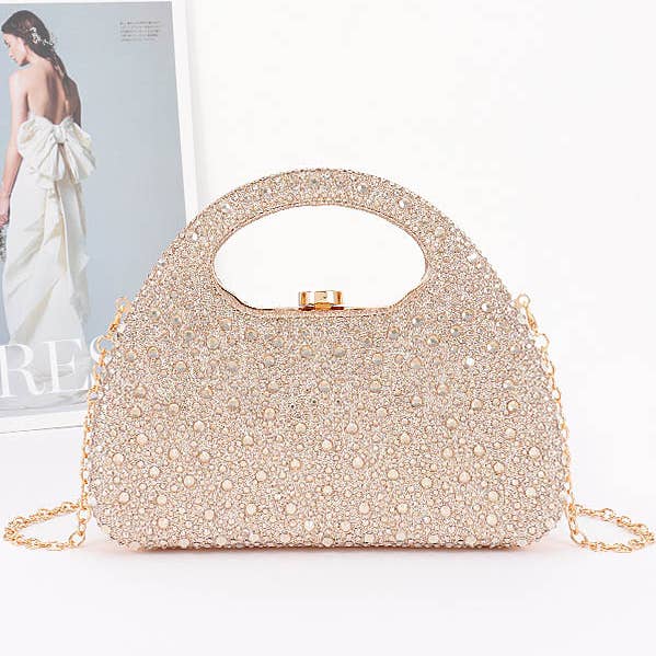 Oblige by G - Vendita all'ingrosso Pochette - Donna - Pochette da Sera con Manico Decorato con Cristalli HPC66840