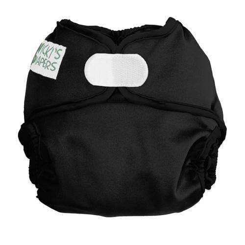 Housse Nicki's Diapers H&L - Black Licorice - NB pour la vente par Nicki's Diapers (Planetwise Wholesale)