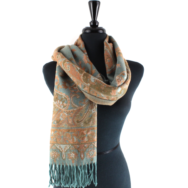 Pretty Persuasions - Wholesale Scarf - Women's - S23283 Paisley Sprigs Scarf0