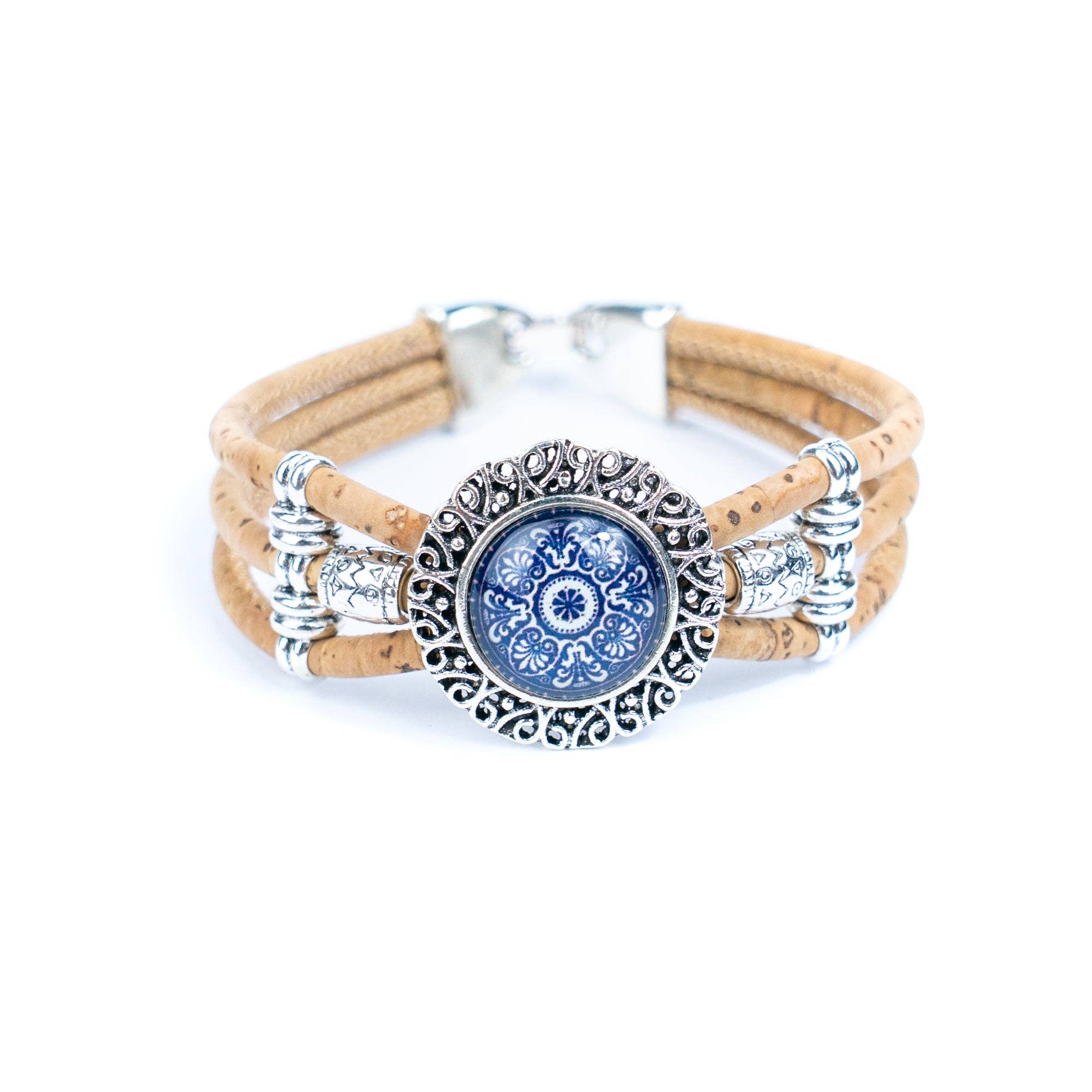 Meninas Bonitas Cork - Wholesale Charm/Dangle Bracelet - Natural cork cord and alloy hardware handmade fashion ladies bracelet BR-469-MIX-5(RANDOM)6