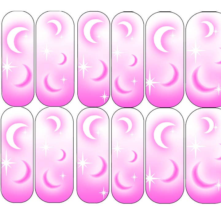 Aerografo Pink Moons per la vendita all'ingrosso da parte di DIPPY COW NAILS