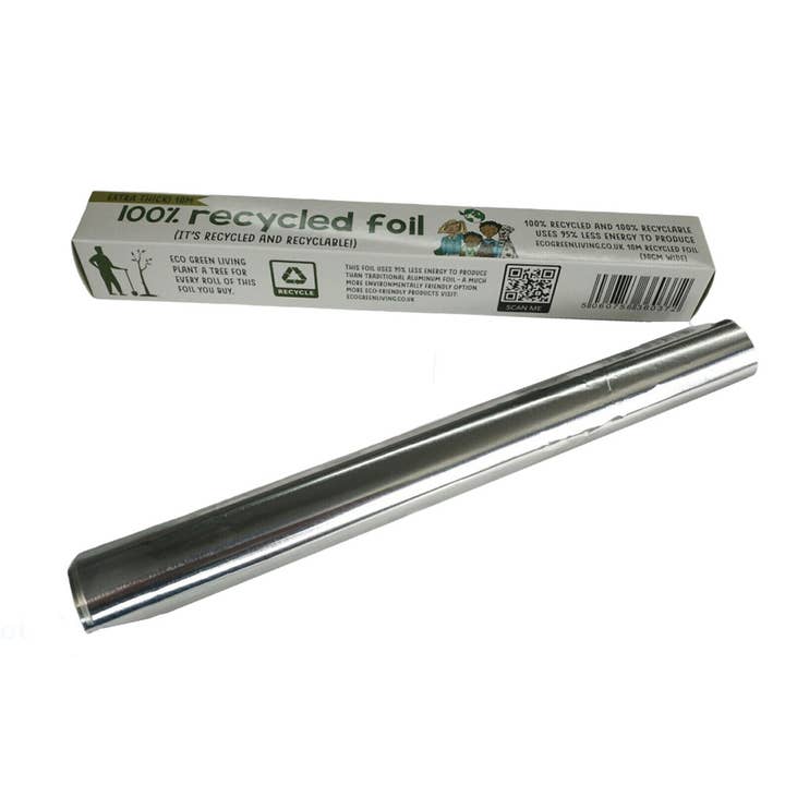 Eco Green Living - Wholesale Food Storage Wrap/Bag - 100% Recycled Aluminium Foil - 30cm x 10m