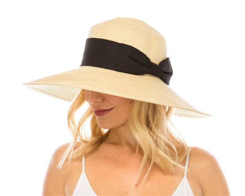 DNMC - Vente Chapeau de paille – femme - Chapeau de soleil en paille glamour pour femmes - Plusieurs couleurs !2