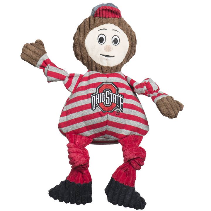 HuggleGroup - Vendita all'ingrosso Peluche - Cani - Giocattolo per cani Brutus the Buckeye Knottie® della Ohio State University2