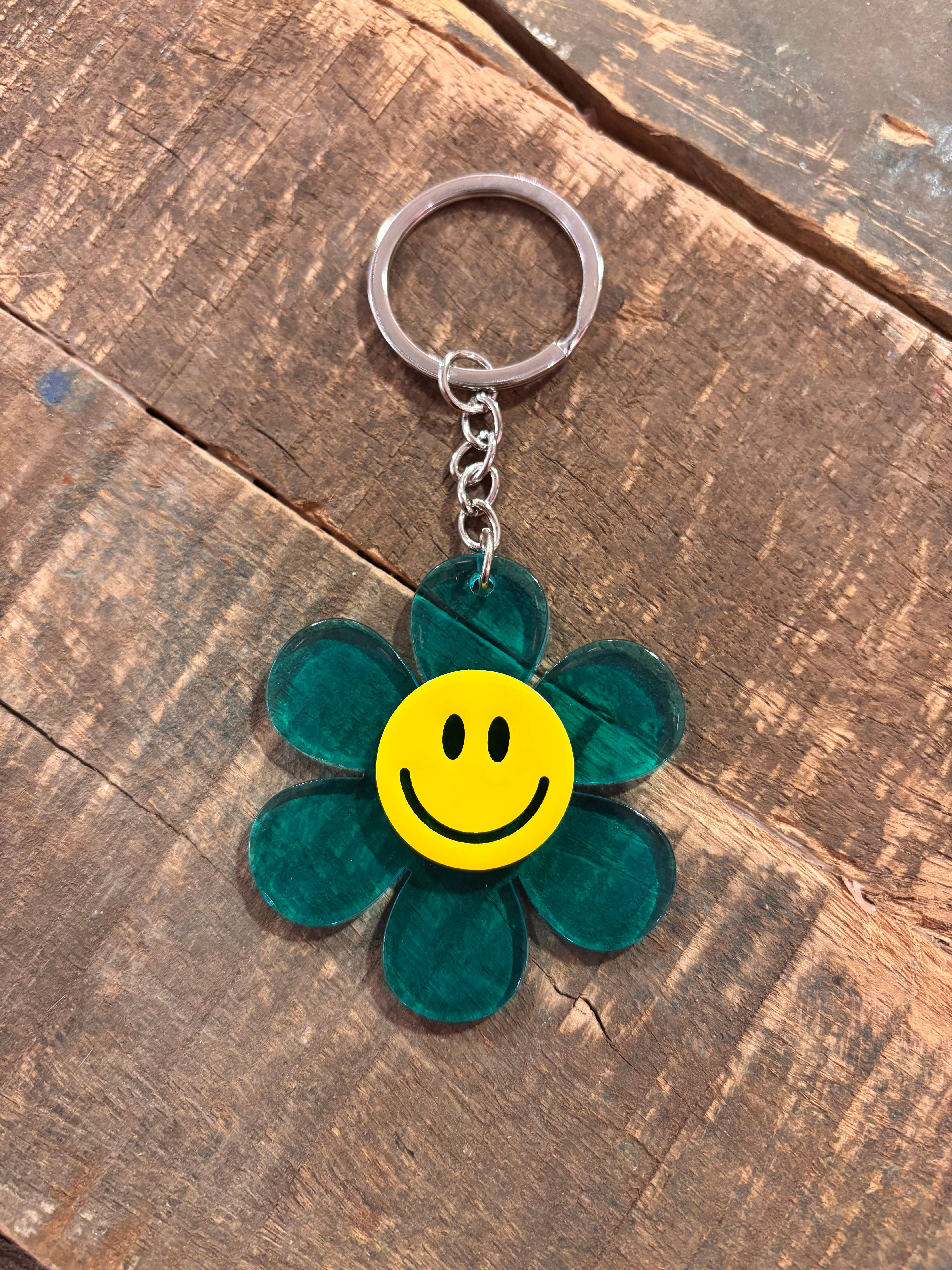 Lourens Exclusive - Wholesale Keychain - Women's - Keychain cheerful flower-smiley2