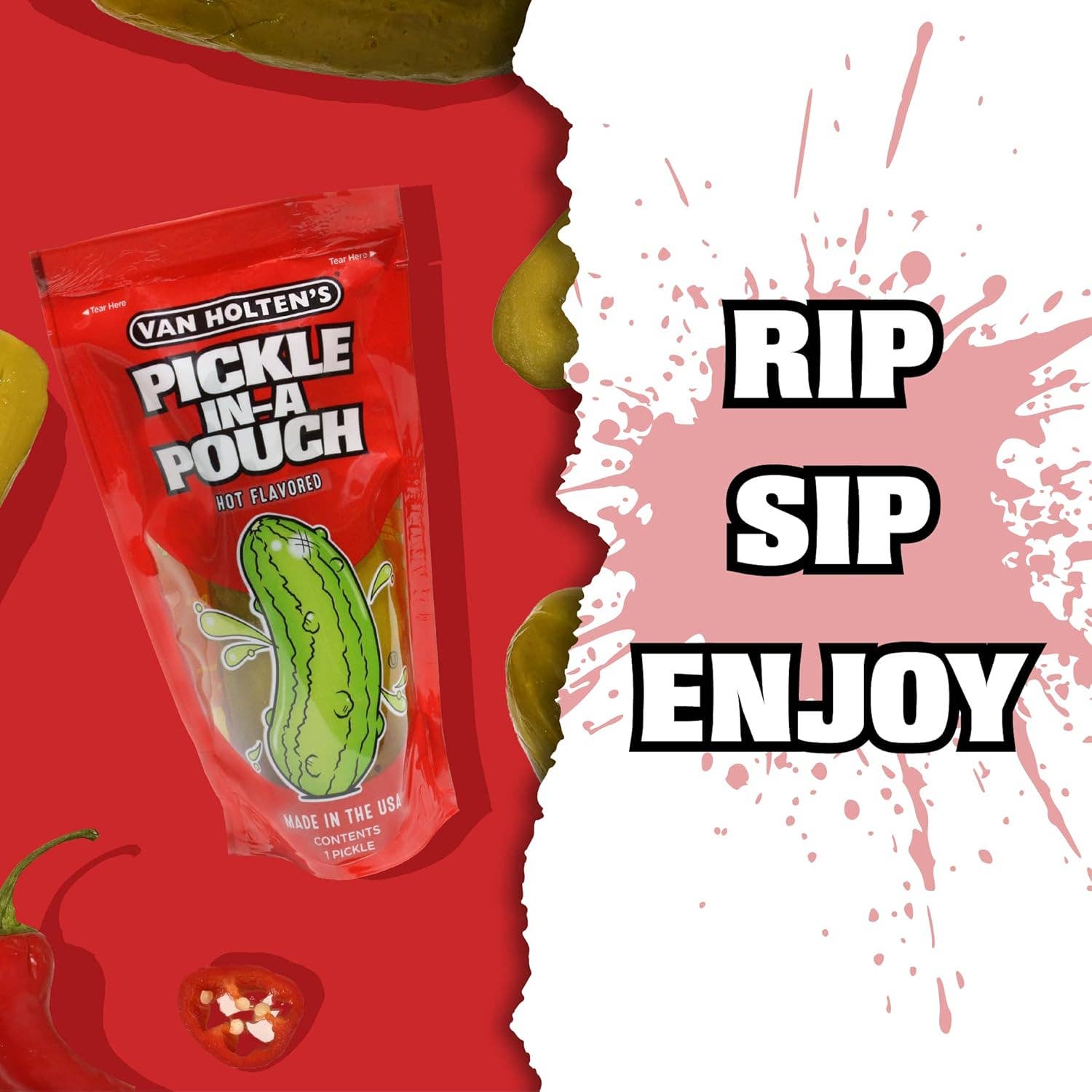 Shop The King - Wholesale Pickled Vegetables - Van Holten's Pickle Jumbo Hot Iw 12 Per Case3