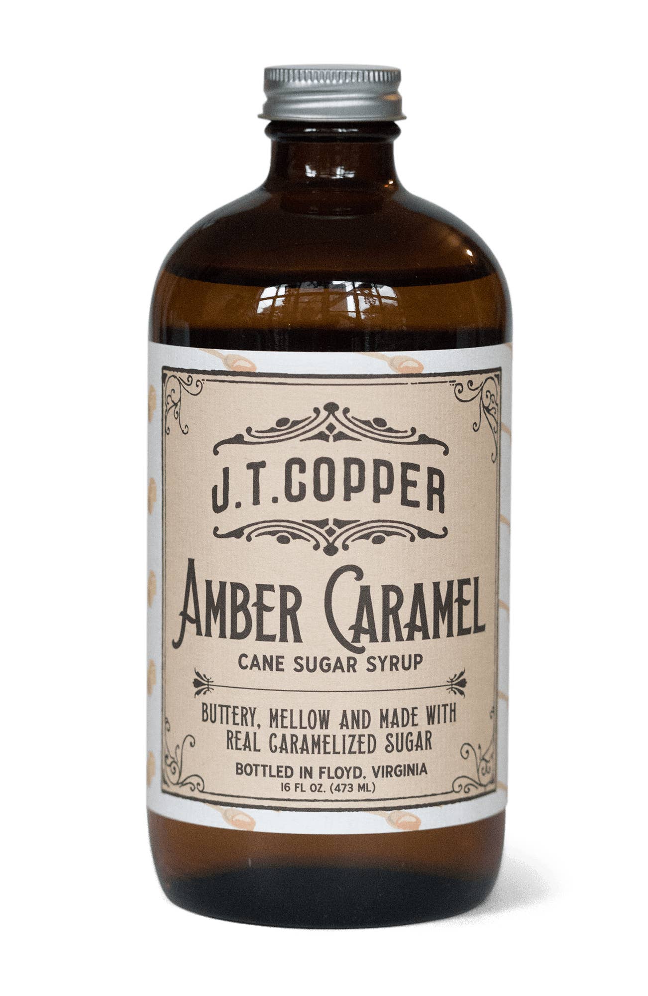 Red Rooster Coffee Roaster - Wholesale Cocktail Mix/Syrup - Amber Caramel Syrup – Organic, Vegan, Gluten-Free – 16 fl oz