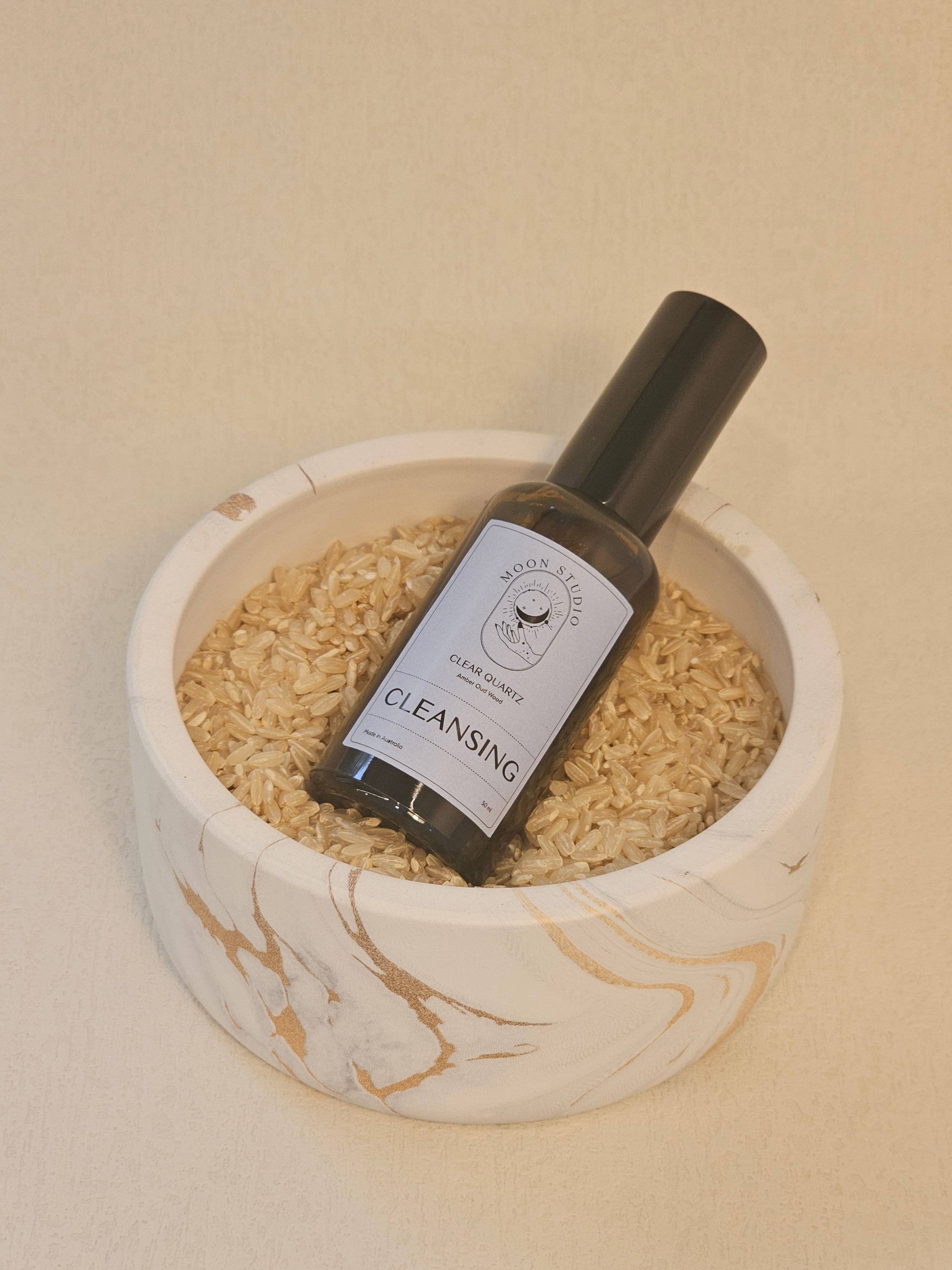 Moon Rituals - Wholesale Room & Linen Spray - Cleansing Spray Infused with Clear Quartz - Amber Oud Wood Scent - Hand Poured in Sydney, Australia8