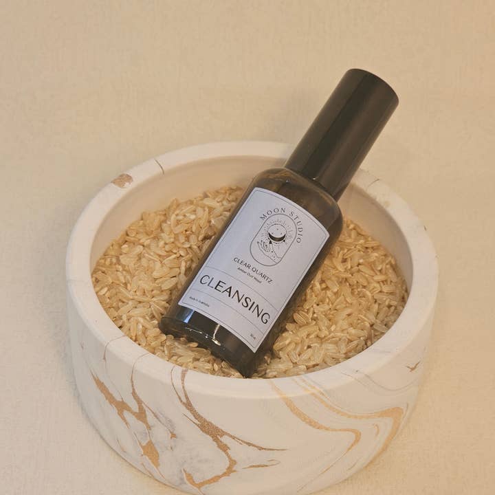 Moon Rituals - Wholesale Room & Linen Spray - Cleansing Spray Infused with Clear Quartz - Amber Oud Wood Scent - Hand Poured in Sydney, Australia8